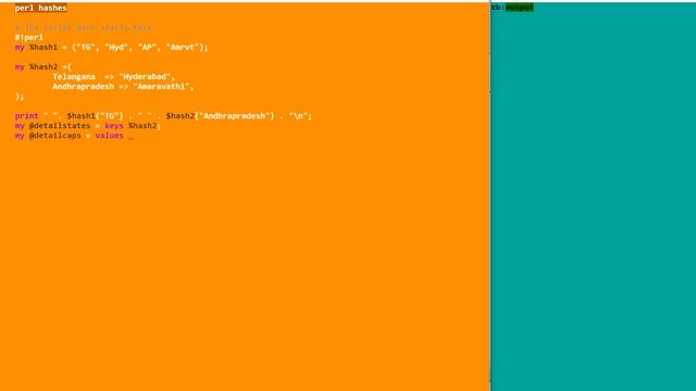 Basic hash, key and value pairs in perl смотреть онлайн