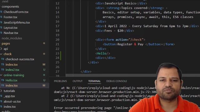 Error occurred prerendering page | build export encountered error in NextJS смотреть онлайн