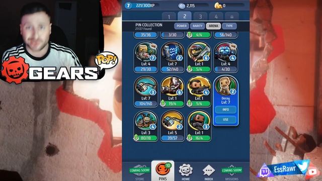 GEARS POP "ALL CHARACTER PINS" IN GAME STATS & POWERS! (GEARS OF WAR POP) смотреть онлайн