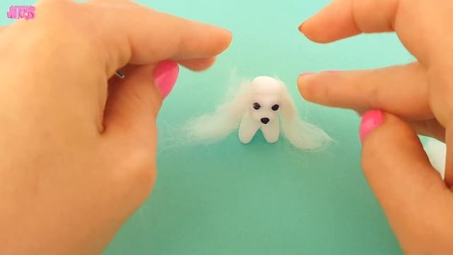 ПУДЕЛЬ ЩЕНОК ? Своими Руками Лепим Собаку DIY Polymer Clay Tutorial смотреть онлайн
