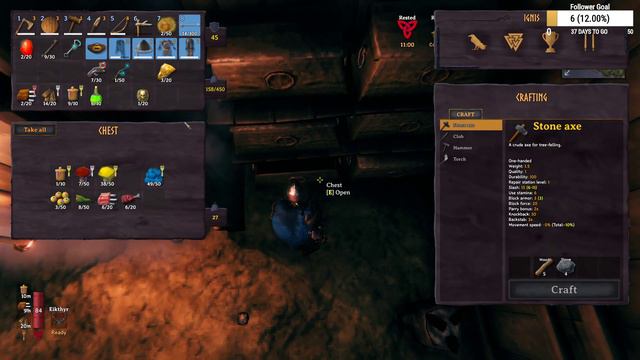 ⚒️ 🤢 Sunken Crypts 💀 Fighting Draugr 🔨 Crafting Iron Armor · Valheim · #2 смотреть онлайн