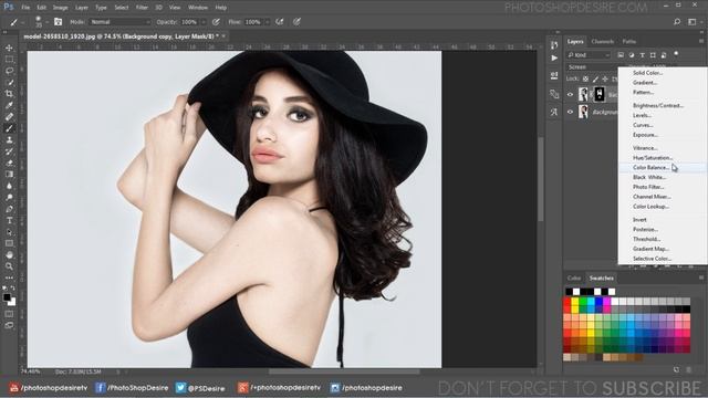 How to Enhance Portrait Skin Color in Photoshop - Improve Tones and Texture Easily w/ PSD смотреть онлайн