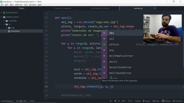 Imagem P&B, Manipulação de Pixels, Região de Interesse - Python & OpenCV4 #02 смотреть онлайн