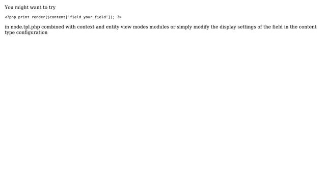 Drupal: How to print a field in node.tpl.php without labels or markup? (5 Solutions!!) смотреть онлайн