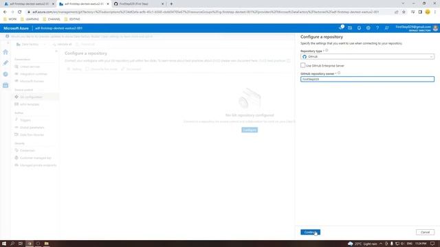 Integrate Azure Data Factory with GitHub смотреть онлайн