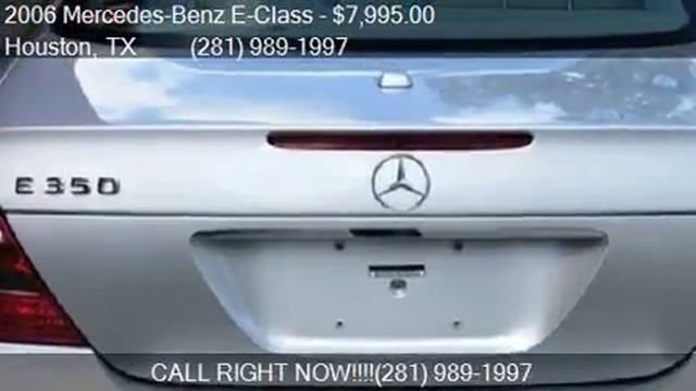 2006 Mercedes-Benz E-Class E 350 4dr Sedan for sale in Houst смотреть онлайн