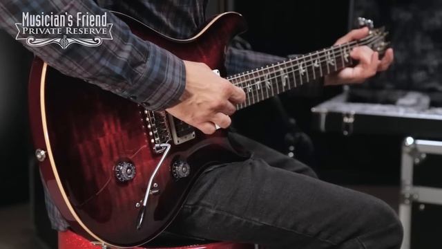 PRS Custom 24 Carved Figured Maple Top with Gen 3 Tremolo Electric Guitar смотреть онлайн