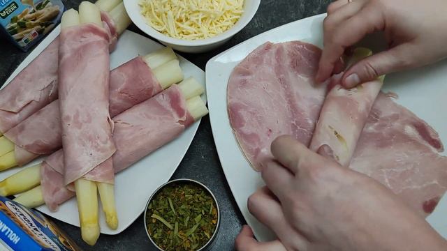 Überbackener Spargel Mit Schinken | Запечённая спаржа с ветчиной