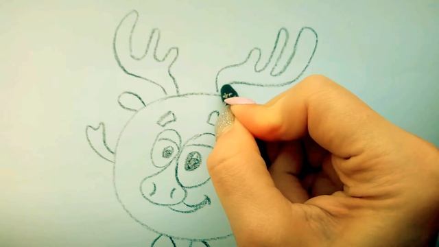 Как нарисовать Смешарика Лосяша\Рисуем с Бегемотом смотреть онлайн