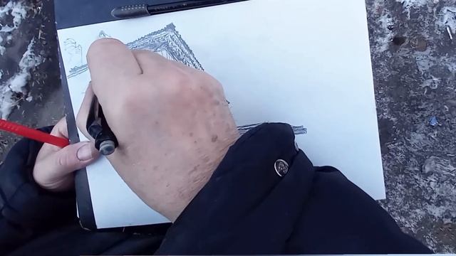 Городская зарисовка карандашом 03.04.2023 Рисую и рассказываю Real time UrbanSketching and Teaching смотреть онлайн