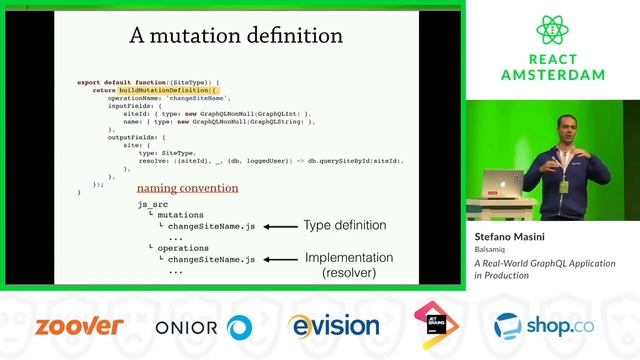 A Real-World GraphQL Application in Production - Stefano Masini 2019 смотреть онлайн