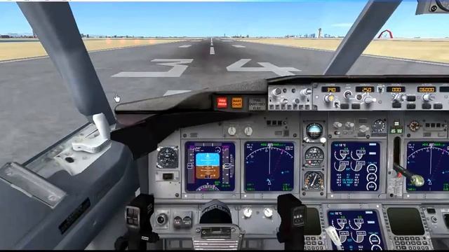 How to take off flight FSX (boeing 737-800) with commentary & button help for beginners смотреть онлайн