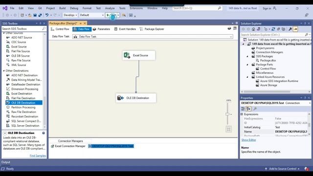 149 data from excel file is getting inserted as float in sql in ssis смотреть онлайн