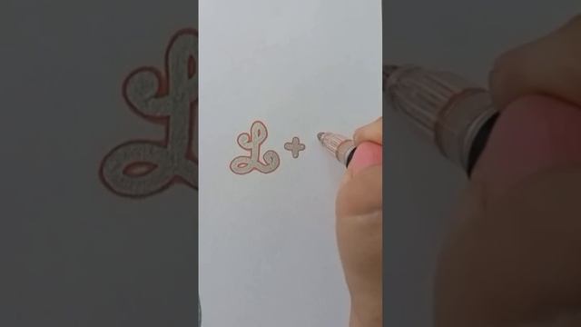 L+K, пишу инициалы серебристым маркером, Outline Markers, #love #diy #satisfying #asmr #markers смотреть онлайн