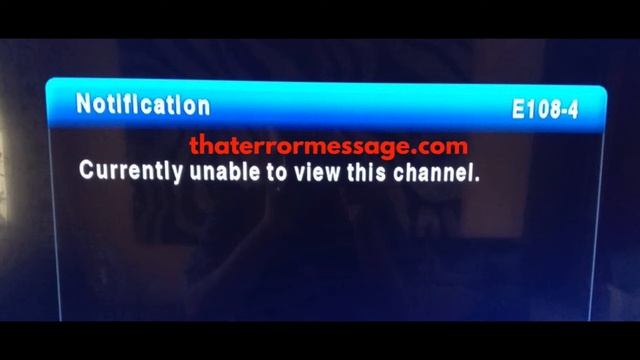 Currently unable to view this channel (E108-4) (DSTv) смотреть онлайн