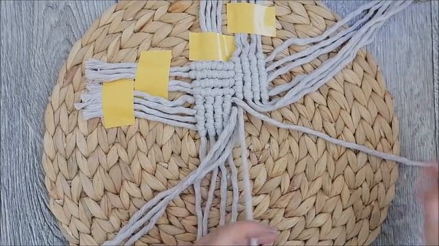 DIYMacrame | Салфетка под горячее? | Урок Макраме для начинающих