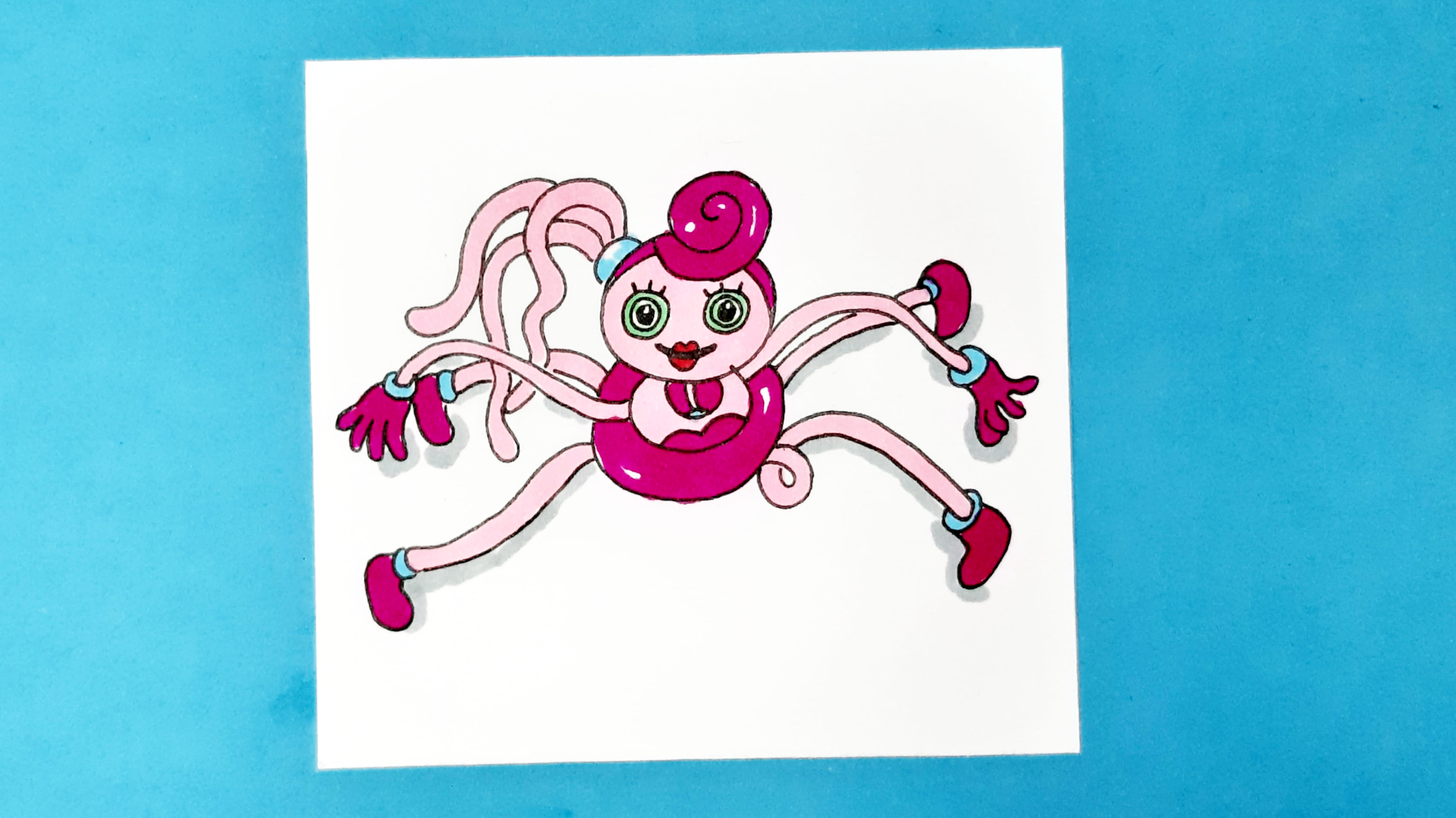 Как нарисовать МАМОЧКУ С ДЛИННЫМИ НОГАМИ ИЗ ПОППИ ПЛЕЙТАЙМ смотреть онлайн