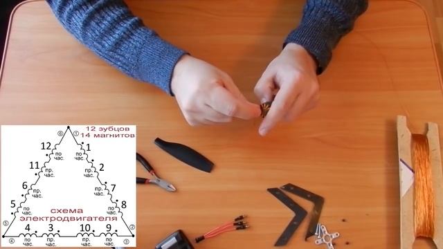 Самая простая схема перемотки БК мотора 2212. Мотор для Pyth-700. От разборки до испытания!!! смотреть онлайн