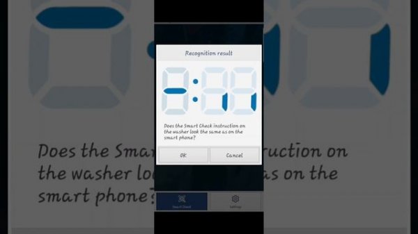 Easy to finding the error code on Samsung washer with smart check.