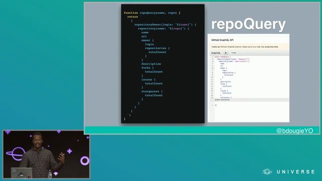 Using GitHub's GraphQL API to manage open source projects - GitHub Universe 2017 смотреть онлайн