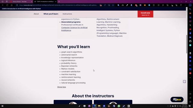 Artificial Intelligence with Python | FREE COURSE | Harvard University смотреть онлайн