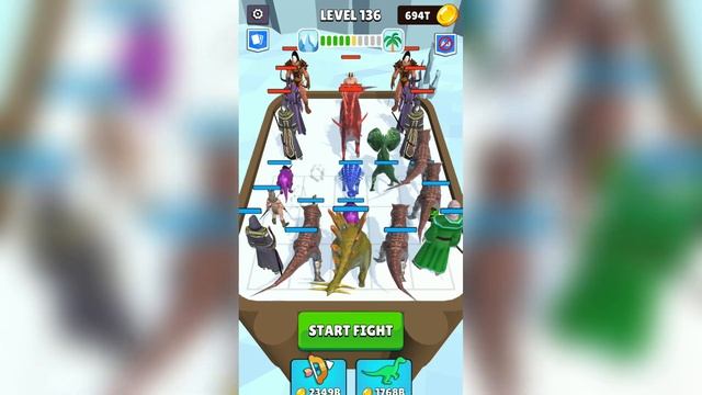 Lahirnya Tyrannosaurus Dinasaurus Terkuat DIbumi | Merge Master - Dinosaur Fusion смотреть онлайн