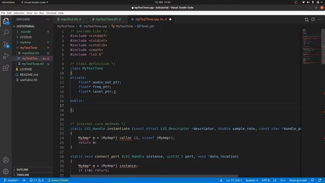 Programming LV2 Music Production Plugins From Scratch - 05 A Sound Generator in C++ смотреть онлайн