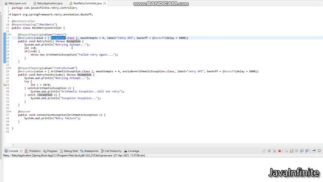 Spring Retryable with example - Explained смотреть онлайн