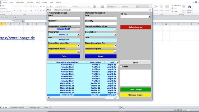 Excel VBA Disposition program with images and filter view in combination fields смотреть онлайн