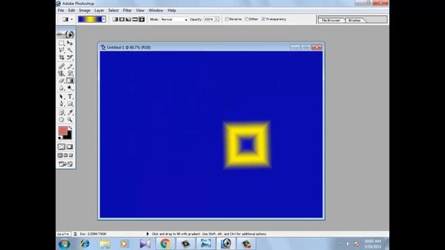 complete training of photoshop 7.0 How to use gradient,paint bucket Tool Lesson no 12 смотреть онлайн