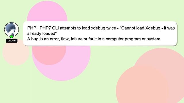 PHP : PHP7 CLI attempts to load xdebug twice - "Cannot load Xdebug - it was already loaded" смотреть онлайн
