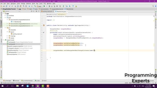 Range Seekbar in Android Studio Tutorial смотреть онлайн