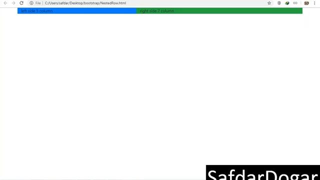 Nested Rows and Columns in Gird System Part 1|Part 7 - Bootstrap 4 Tutorial in Urdu/Hindi смотреть онлайн