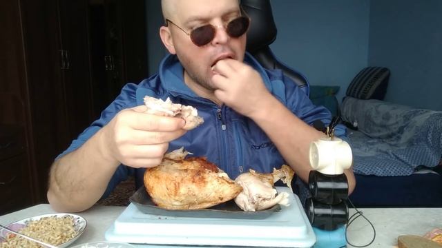 МУКБАНГ ЗАВТРАК с похмелья/ОБЖОР Кура гриль и бигбон