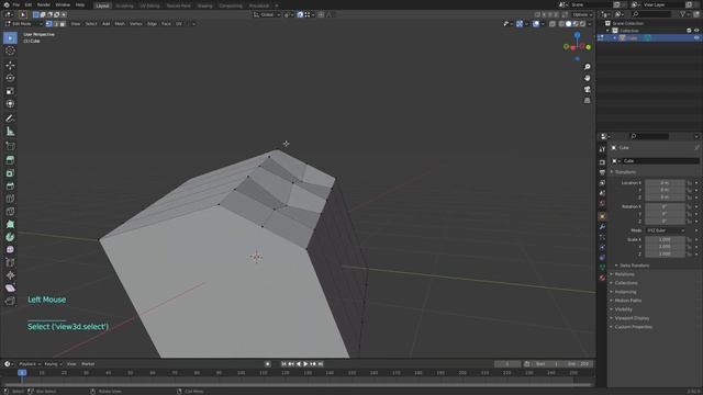 How to align vertices in Blender смотреть онлайн