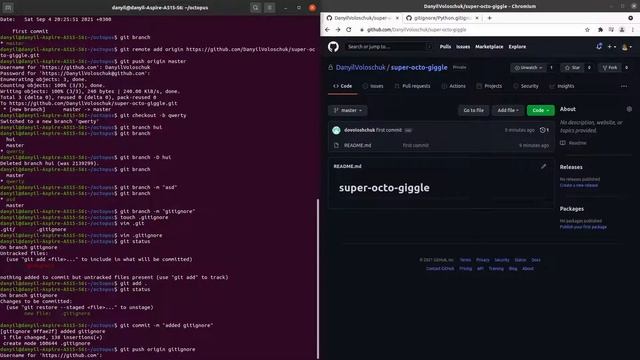 Базовые приколы git и github смотреть онлайн