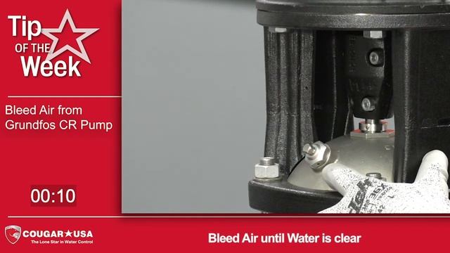 Bleed Air from Grundfos CR Pump - Cougar USA Tip of the Week смотреть онлайн