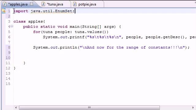 Java Tutorial 45 enumset range смотреть онлайн