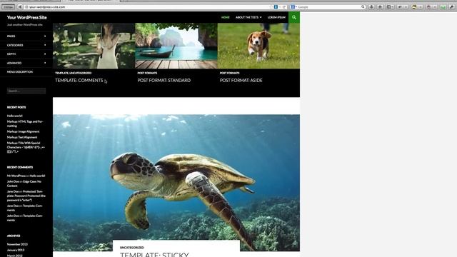 Welcome to TwentyFourteen - The new Default Theme for WordPress 3.8 смотреть онлайн