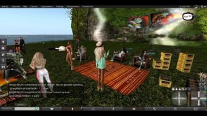 Second life\ Хиппи вечеринка и сборы