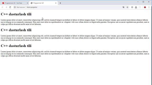 04 Sarlavha teglari - HTML darslari - HTMLni o'rganish смотреть онлайн