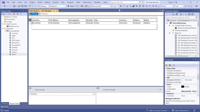 SSRS Tutorial - Hide Report Parameters смотреть онлайн