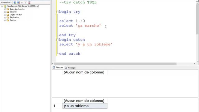 Utilisation de try catch sous sql server #25 смотреть онлайн