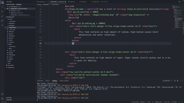 Adding Alert conditions in Django, Part 8 | Build a Food Calorie Counter смотреть онлайн