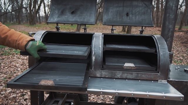 Обзор большого смокера на больших колесах. Drozdov BBQ смотреть онлайн