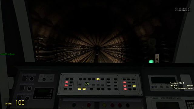 Classic metrostroi Поездка на 81-717.6/714.6 + оборот состава. смотреть онлайн