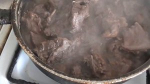 Готовлю мясо барсука