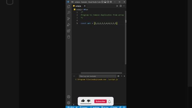 JavaScript Program to Remove Duplicates From Array смотреть онлайн