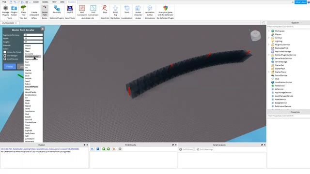 Create Curves In Roblox Studio Using The Bezier Path Plugin! Roblox Studio Tutorial смотреть онлайн