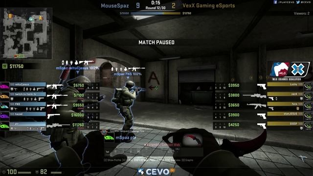 MouseSpaz vs VexX - Game 2 - MLG XGames Qualifier #1 - NA Round of 16 смотреть онлайн